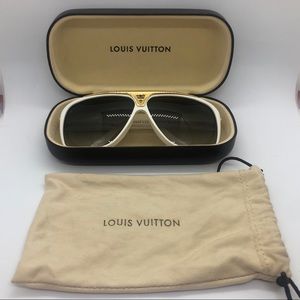 Louis Vuitton ✨ White and Gold Sunglasses